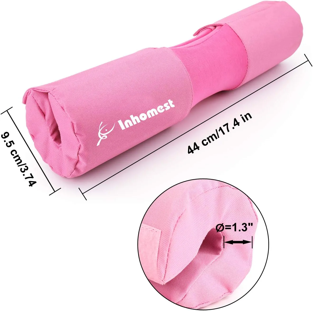 Barbell Pad Squat Pad for Squats Hip Thrusts Lunges Glute - Neck & Shoulder Protective Pad with Nylon Padding Support, Fit for Smith Machine and Olympic Standard Weightlifting Cushion