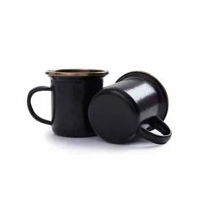 Barebones Enamel Espresso Cup - Charcoal
