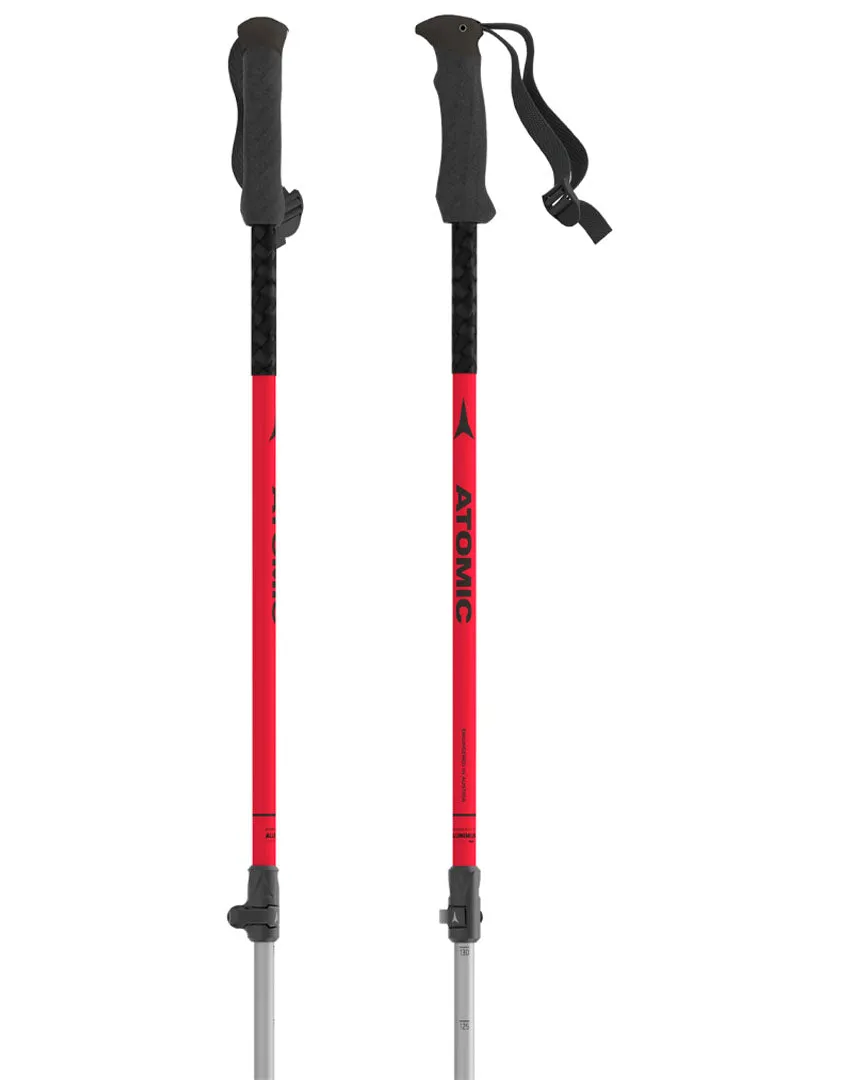 Bct Touring Ski Poles - Red/Silver