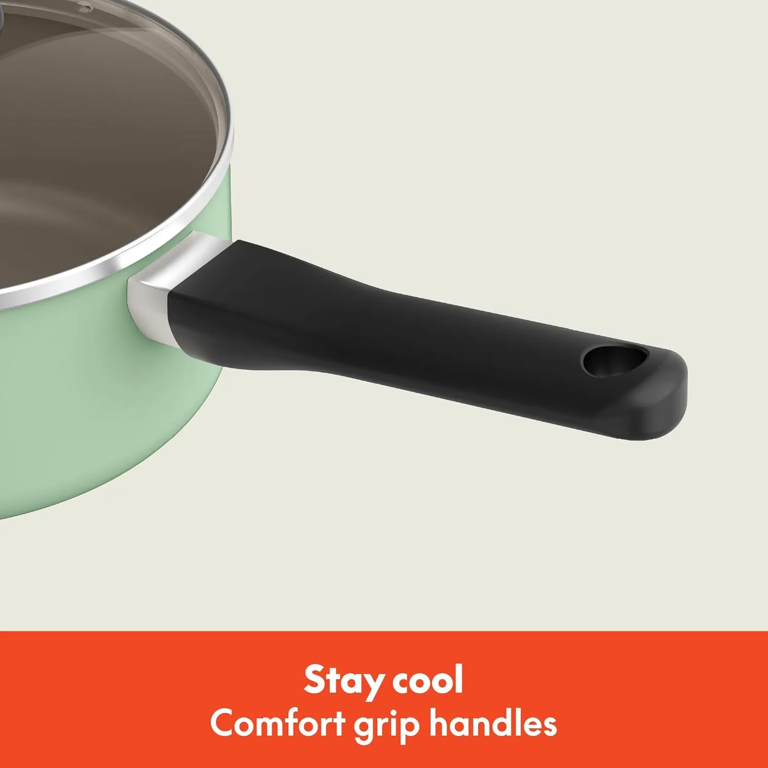 bella 21 Piece Kitchen Set with EverGood™ Ceramic Nonstick Coating​, Dishwasher & Oven Safe, All Stovetops Compatible, Tempered Glass Lids & Cool Touch Handles, Seaglass