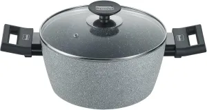 Berndes Saucepan 24 cm Aluminium Induction Special Edition Cooking Pot with Glass Lid for All Types of Cookers, Non-Stick Coating, Suitable for Induction Cookers, Soft-Touch Handles