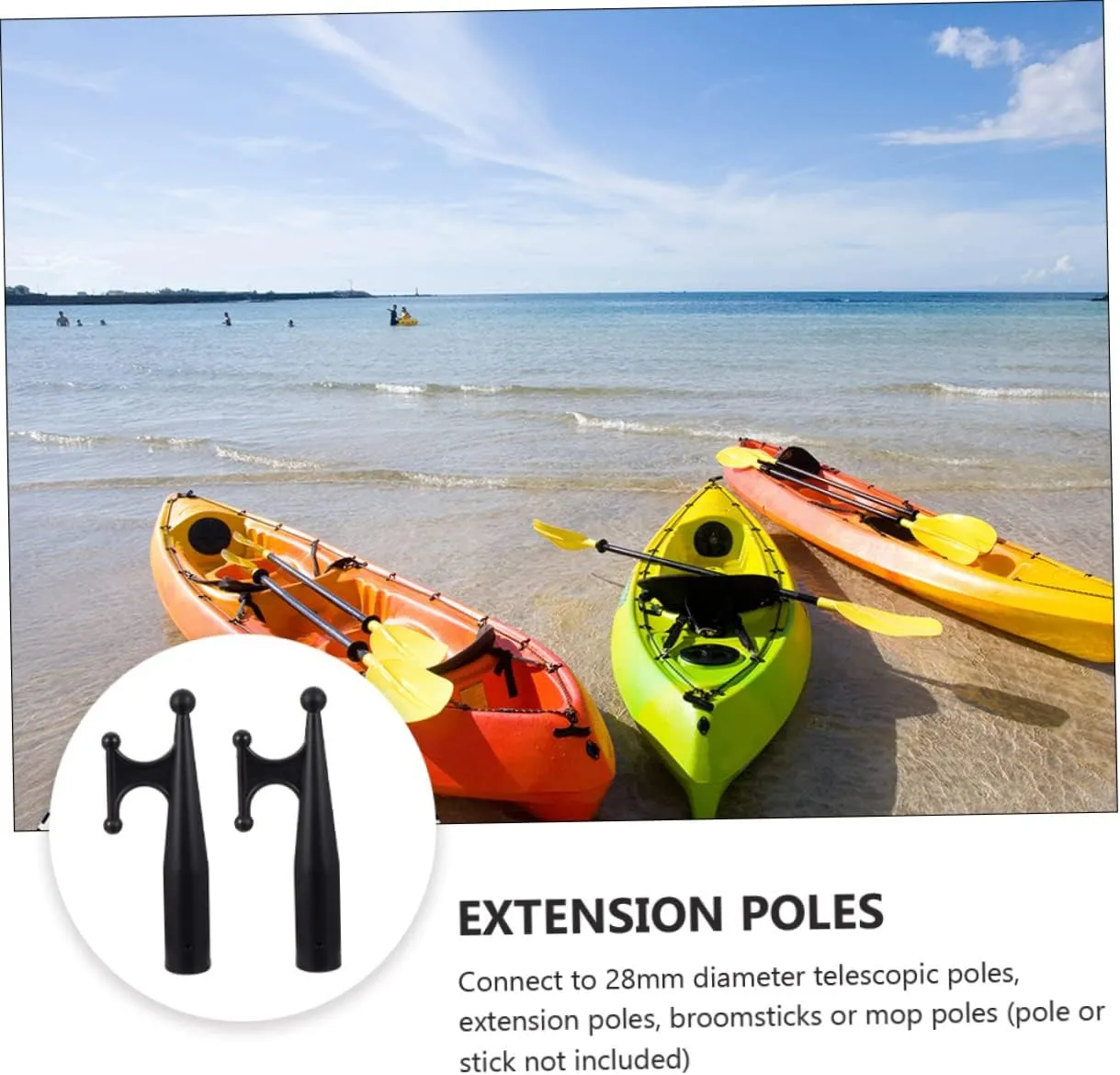 BESPORTBLE 4 Pcs Plastic Boat Hook Dinghy Hook Head Boat Hook Attachment Siding Replacement Boat Hook Boathook Boat