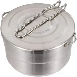 BESPORTBLE Foldable Hiking Cook Pot Portable Camping Cookware Stainless Steel Cooking Pot Set