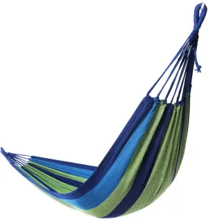 BESPORTBLE Portable Double Camping Hammock Widened Outdoor Canvas Swing for Adults Boys and Girls for Backpacking Hiking and Camping Lightweight Easy to up Rest Tool for Nature