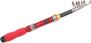 BESPORTBLE Portable Mini Freshwater Fishing Rod Telescopic Saltwater Pole Fiberglass Tackle Kit Outdoor Travel Rod Comfortable Cork Grip for All Ages