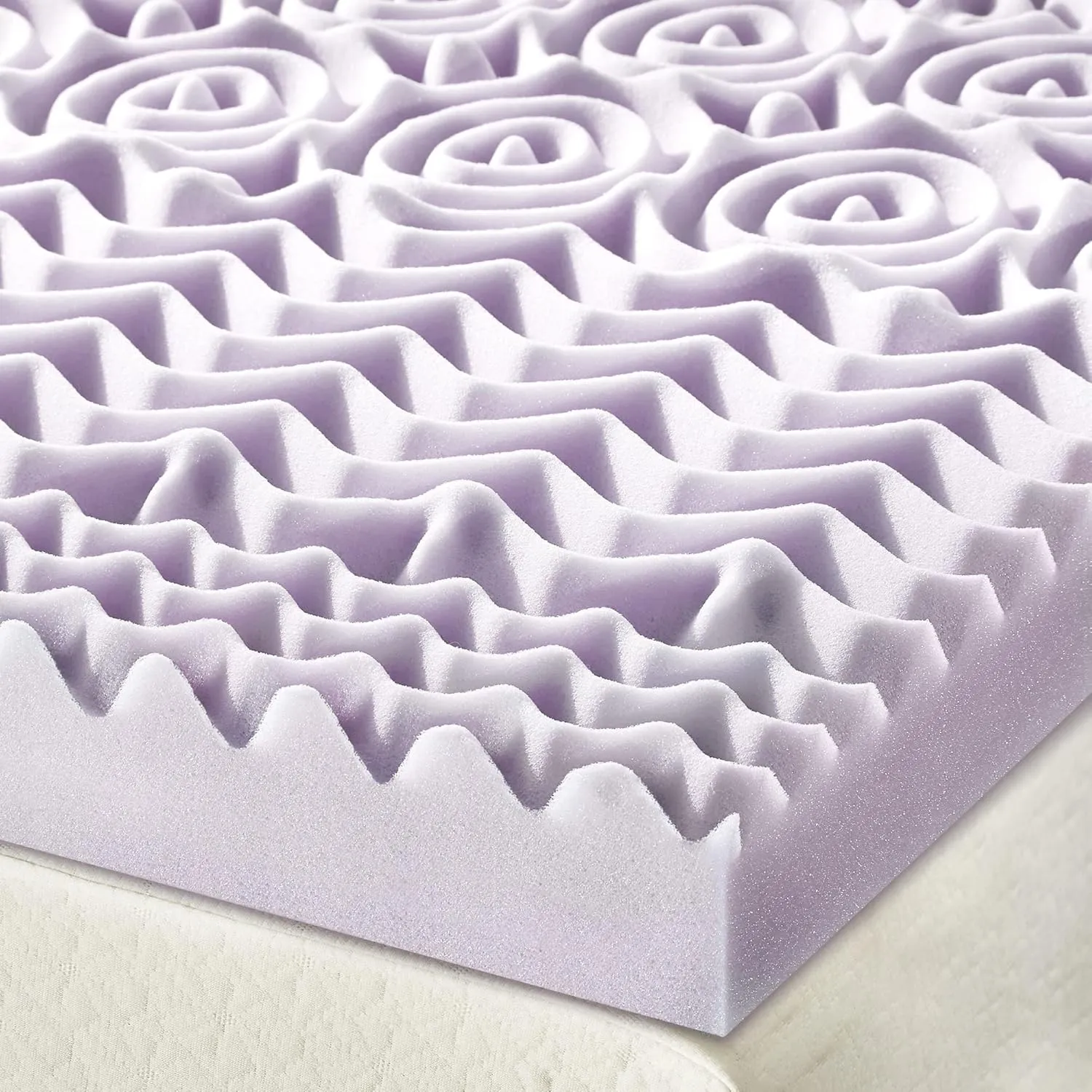Best Price Mattress Queen Mattress Topper - 3 Inch 5-Zone Memory Foam Bed Topper with Lavender Infused Cooling Mattress Pad, Queen Size