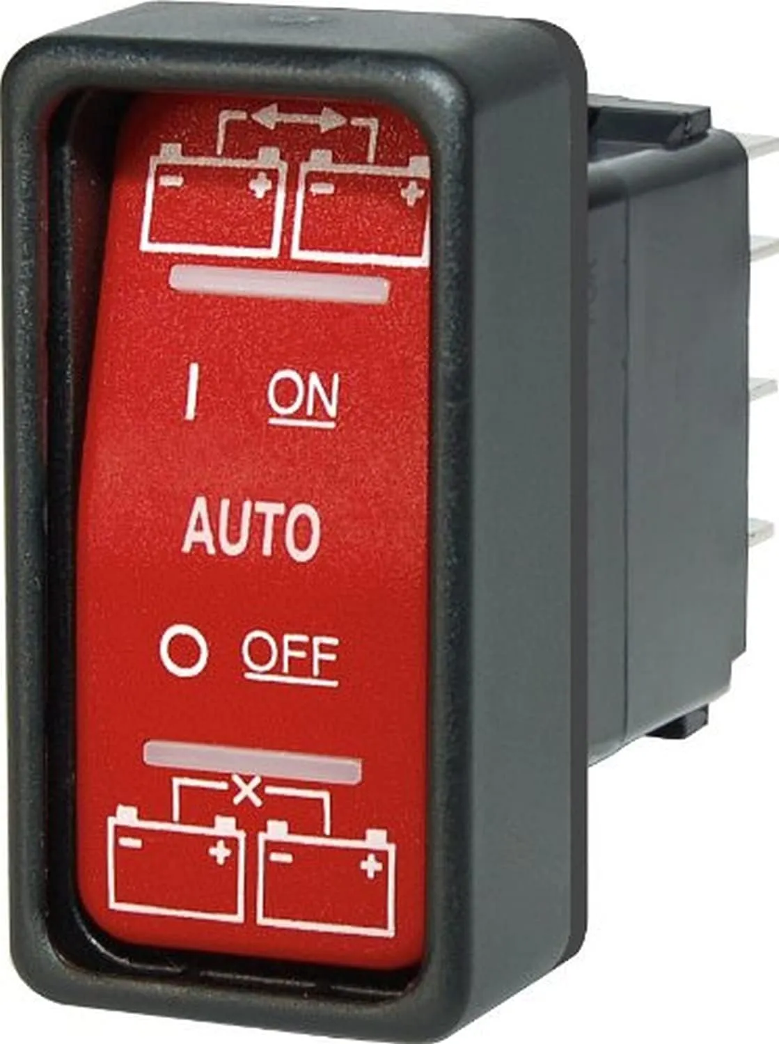 Blue Sea Systems 2146 SPDT Remote Control ON-OFF-ON Contura Switch for ML Automatic Charging Relays,grey