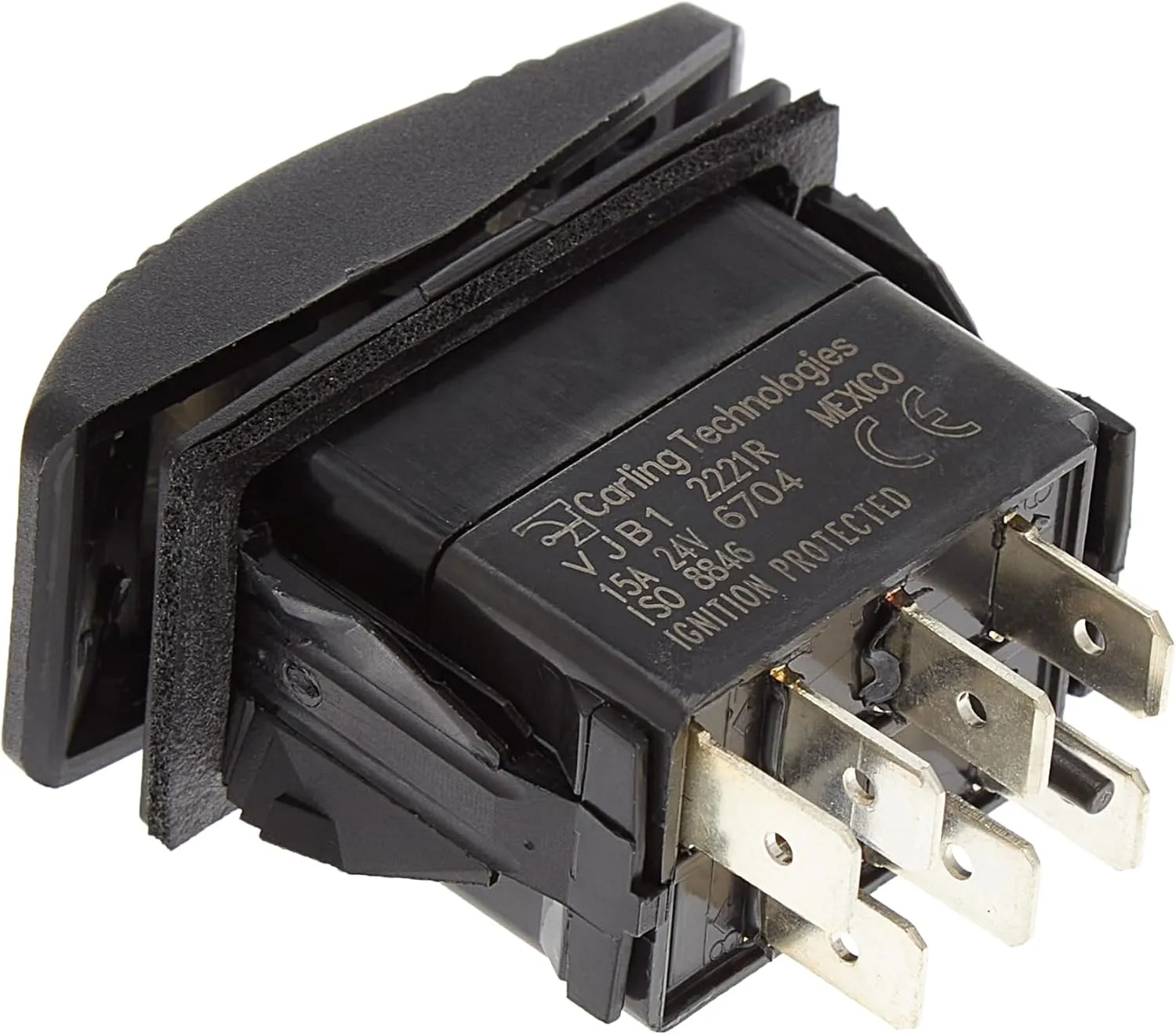 Blue Sea Systems Water Resistant Black & Gray Contoura III Switches