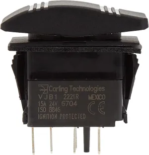 Blue Sea Systems Water Resistant Black & Gray Contoura III Switches