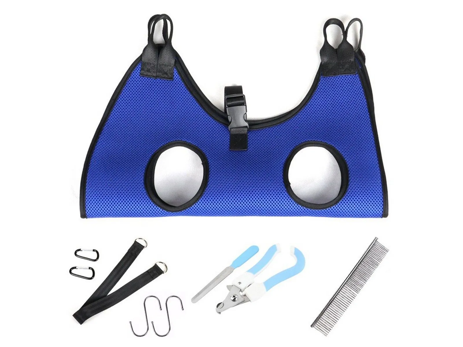Blue Set Hammock Grooming for Pet Nail Trimming Pet Helper Long-term Harness Grooming Bulk discount S