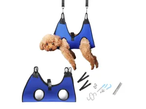Blue Set Hammock Grooming for Pet Nail Trimming Pet Helper Long-term Harness Grooming Bulk discount S