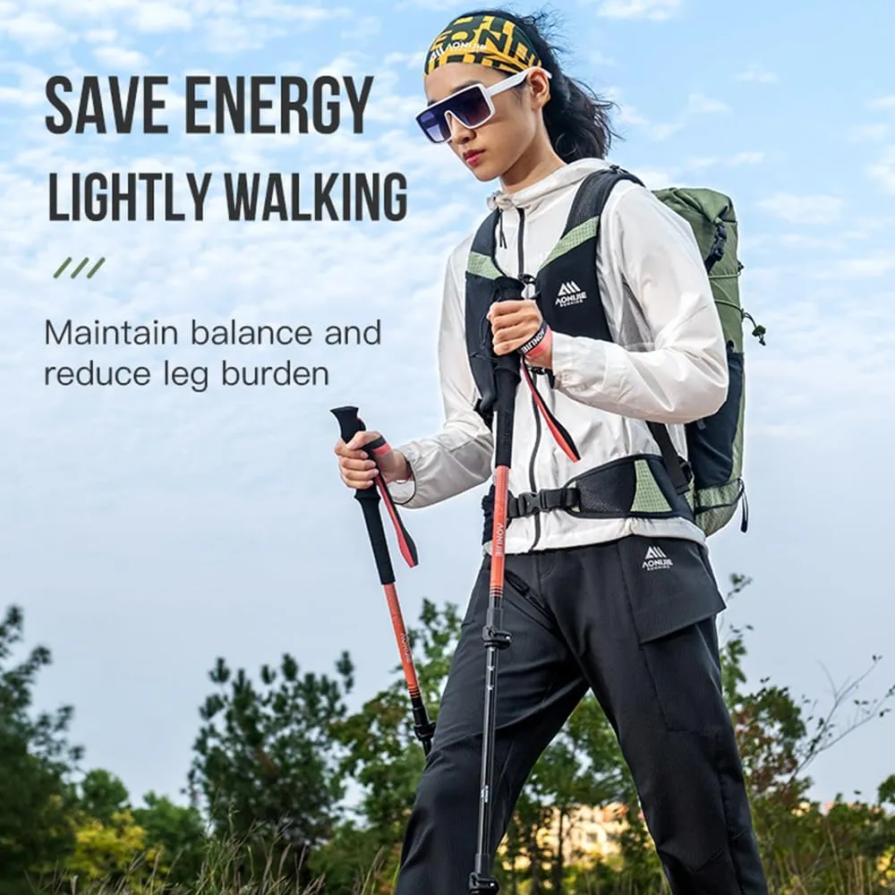 Bluefield Telescopic Hiking Pole Men's and Women's Outdoor Essentials Sober and Stylish Collapsible Suitable for Outdoor Hiking