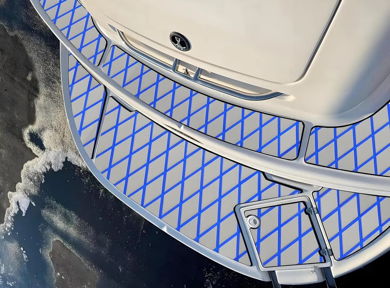 Boat Flooring EVA Foam Boat Decking Self-Adhesive Faux Teak Marine Sea Deck Non-Slip Mat for Decking Yacht Motorboat Fishing Boat Surfboard,102.4"/94.5"/86.6"/x 37.4"