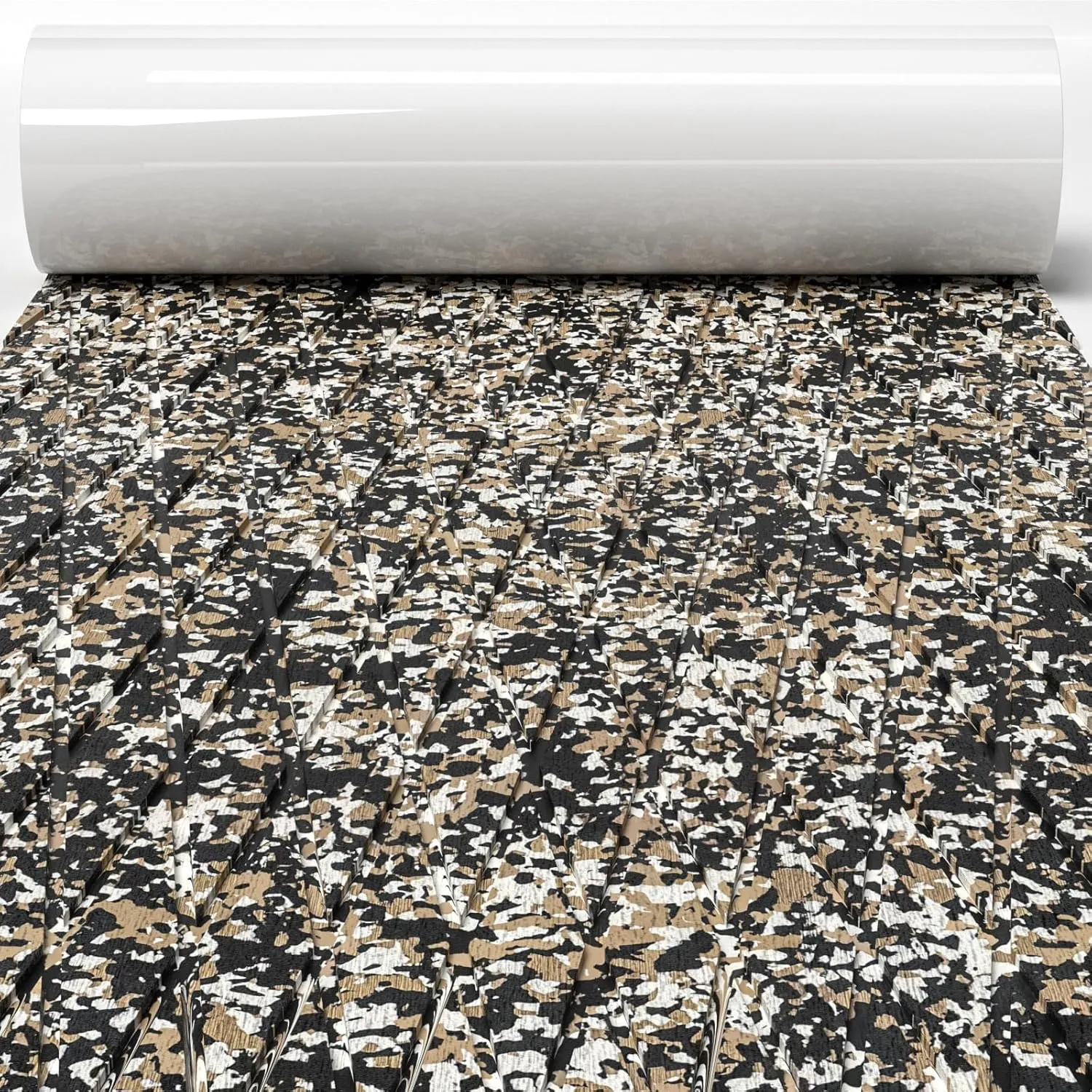 Boat Flooring EVA Foam Boat Decking Sheet Self Adhesive Marine Flooring Non-Slip Boat Mat Foam Deck Flooring Carpet Mat Rolls for Kayak Yacht RV Motorboat Surfboard, Camo 94.5"x31.5"