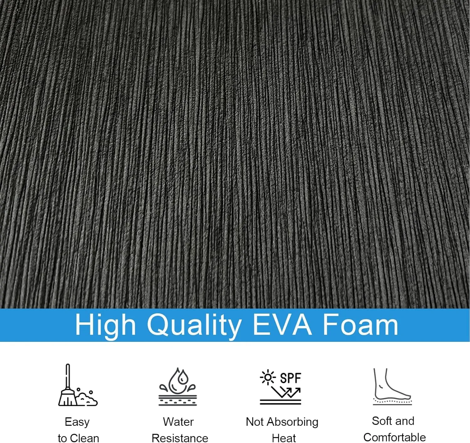Boat Flooring Mat EVA Foam Boat Decking Marine Carpet Faux Teak Sea Decking Sheet Non-Slip Self-Adhesive Flooring Material for Boats Pontoon Yacht Surfboard Swim Platform RV Floor 94" x 35"