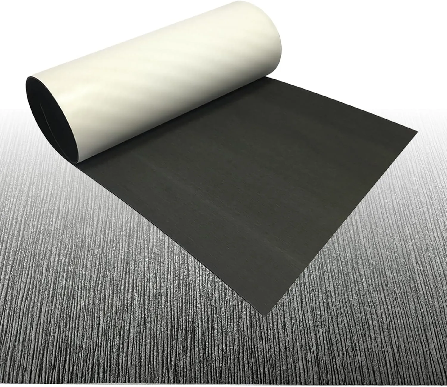 Boat Flooring Mat EVA Foam Boat Decking Marine Carpet Faux Teak Sea Decking Sheet Non-Slip Self-Adhesive Flooring Material for Boats Pontoon Yacht Surfboard Swim Platform RV Floor 94" x 35"