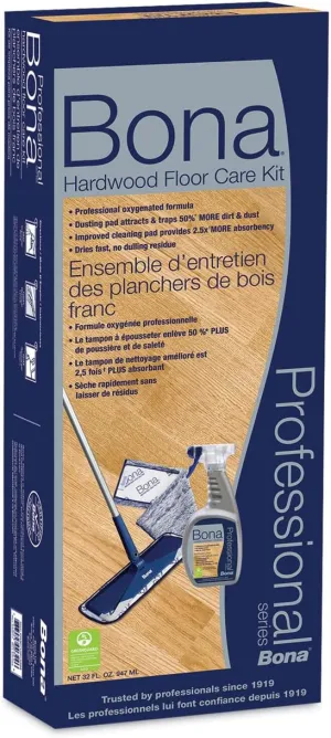 Bona WM710013398 Hardwood Floor Care Kit 15-Inch Wide Head, 52-Inch Handle