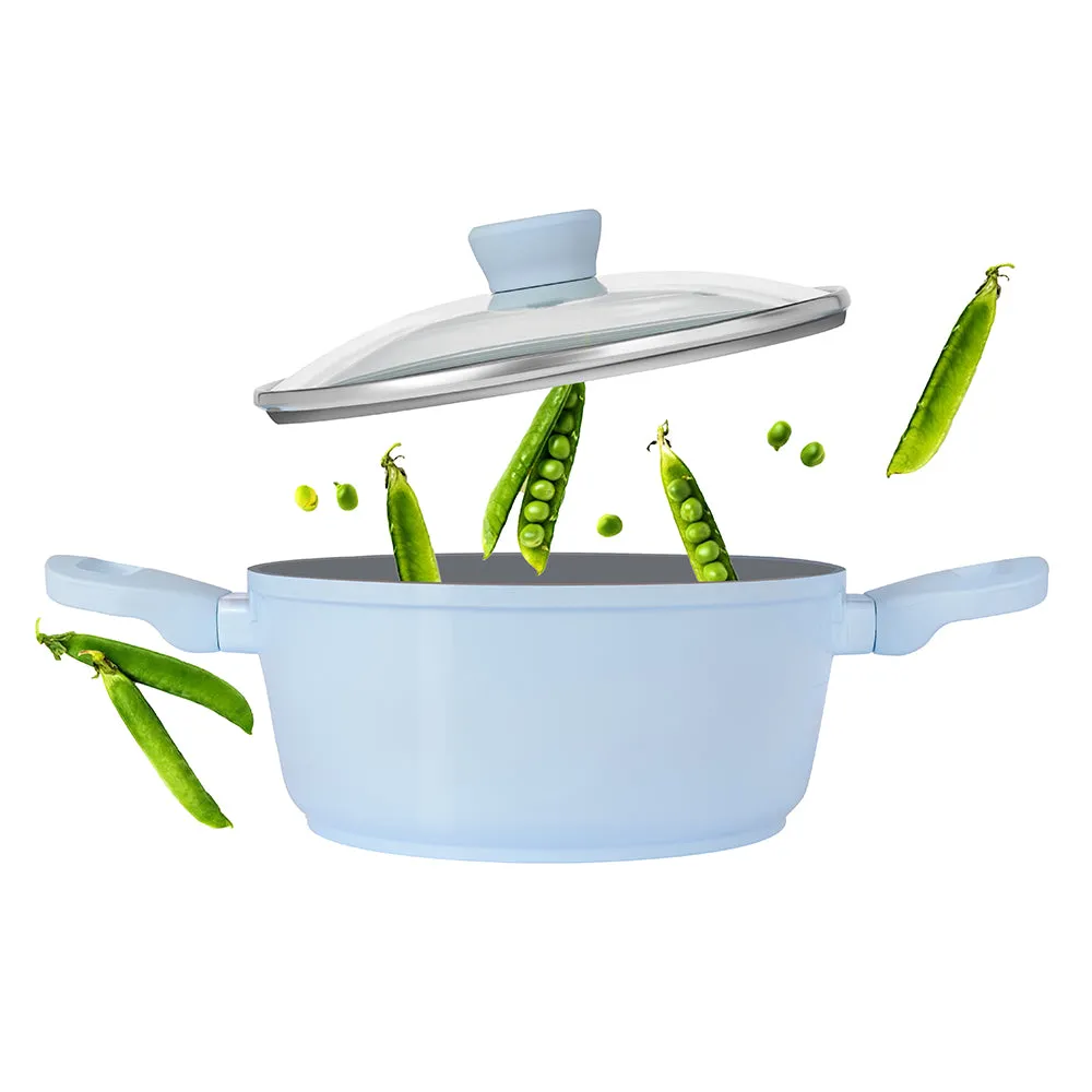 Borosil Vajra Ceramic Casserole, 22 cm