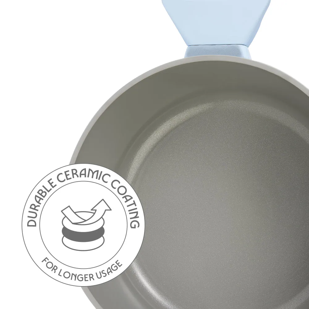 Borosil Vajra Ceramic Casserole, 24 cm