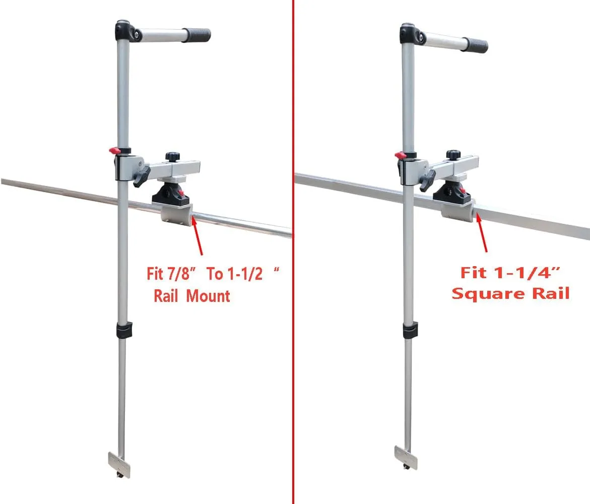 Brocraft Telescopic Transducer Pole for Square Mount/Rail Mount/Telescopic Transducer Pole Transducer Mount/Universal Live Sonar Transducer Mount/Livescope Mount