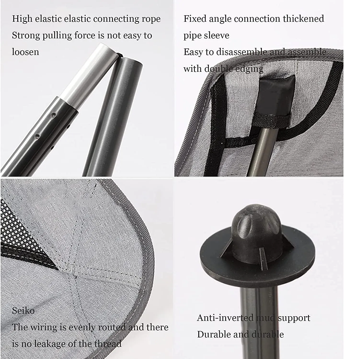 Camping Chair Outdoor Camping High Back Chair Portable Ultralight Seat Backpacking Chair with Soft Armrests for Hiking Folding Chair