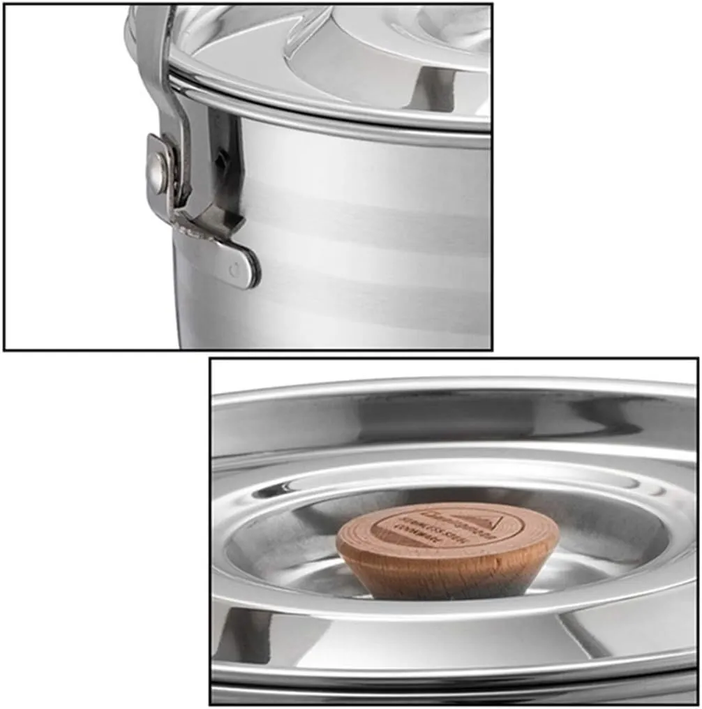 Camping Cookware Pot Outdoor Mountaineering Camping Portable Cooking Barbecue Tableware Set Picnic Picnic Pans Hiking Cups Pots & Pans