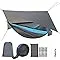 Camping Hammock w/ Mosquito Net Rain Fly,Nylon Parachute Hammock Tent