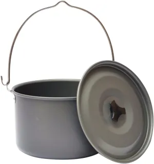 Camping Hanging Pot Capacity Portable Cookware for Outdoor Cooking for Picnic Camping and Traveling for Soup Pasta and Stews Easy to Carry with Folding Handle