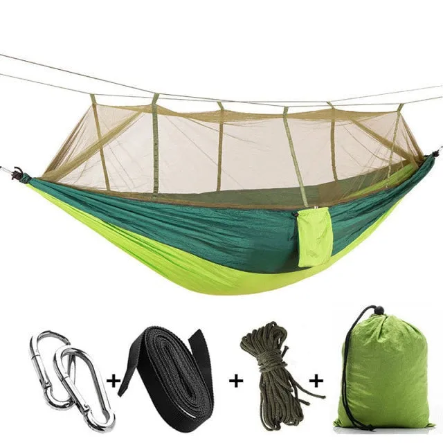 Camping High 1-2 with Mosquito Hammock Person Strength Outdoor Express delivery Parachute Industrial-grade Net Portable