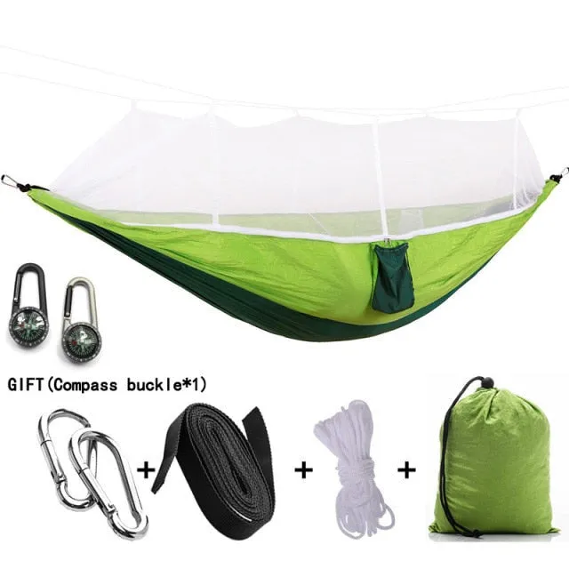 Camping High 1-2 with Mosquito Hammock Person Strength Outdoor Express delivery Parachute Industrial-grade Net Portable