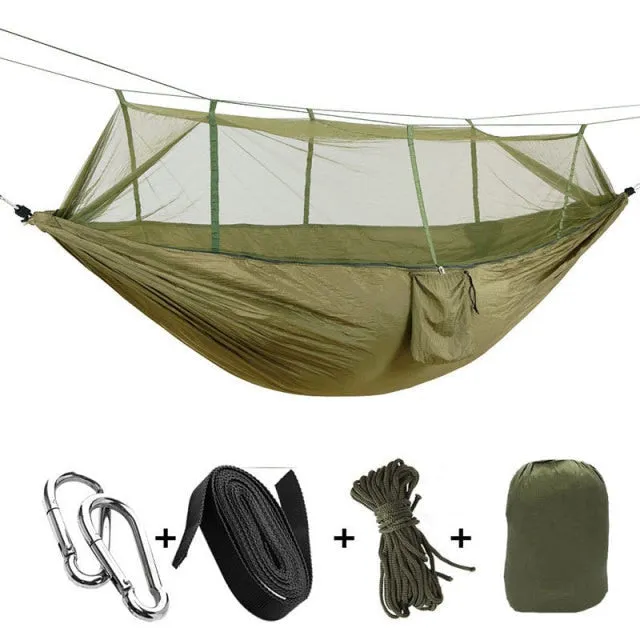 Camping High 1-2 with Mosquito Hammock Person Strength Outdoor Express delivery Parachute Industrial-grade Net Portable