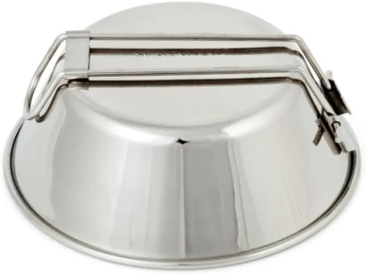 Camping Kitchen Utensil Outdoor 304 Stainless Steel Folding Bowl Picnic Barbecue Mountaineering Camping Portable Cooker for Outdoor Cooking