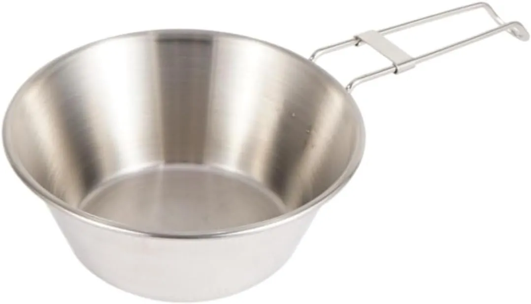 Camping Kitchen Utensil Outdoor 304 Stainless Steel Folding Bowl Picnic Barbecue Mountaineering Camping Portable Cooker for Outdoor Cooking