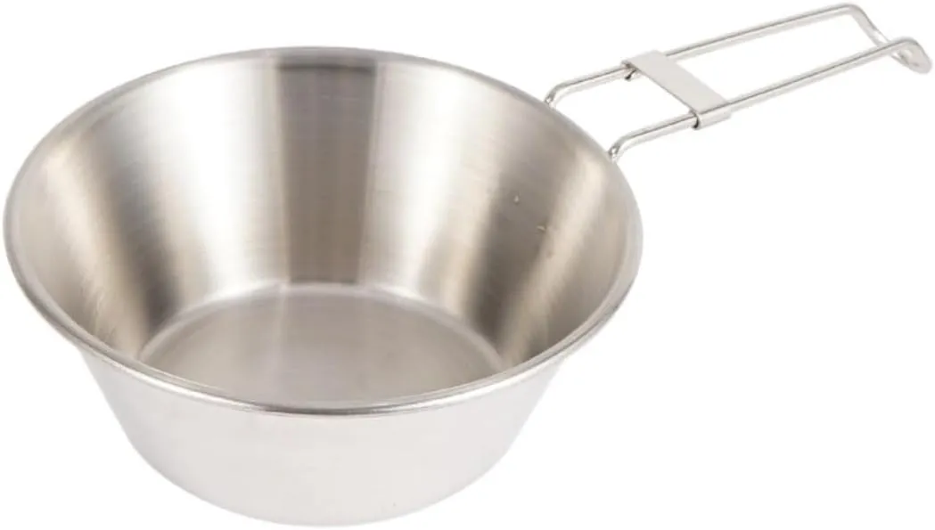 Camping Kitchen Utensil Outdoor 304 Stainless Steel Folding Bowl Picnic Barbecue Mountaineering Camping Portable Cooker for Outdoor Cooking