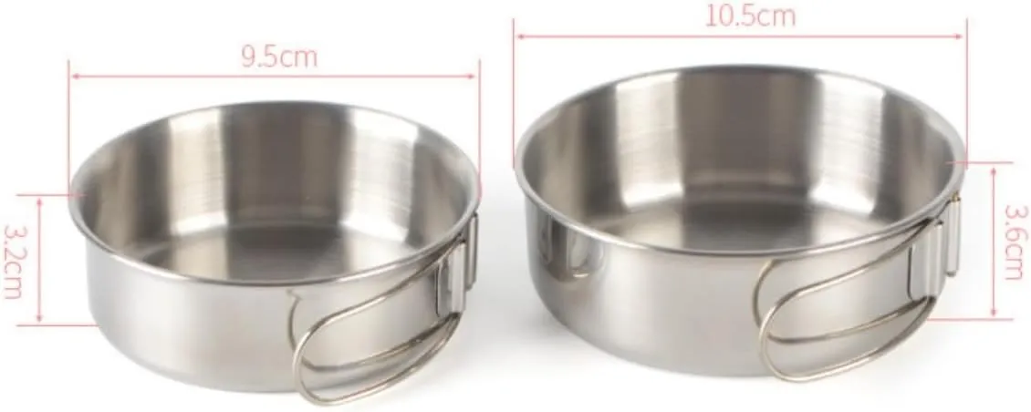 Camping Kitchen Utensil Outdoor Camping Cooker Set Folding Picnic Omelette Pan Pan Stainless Steel Frying Pan for Outdoor Cooking