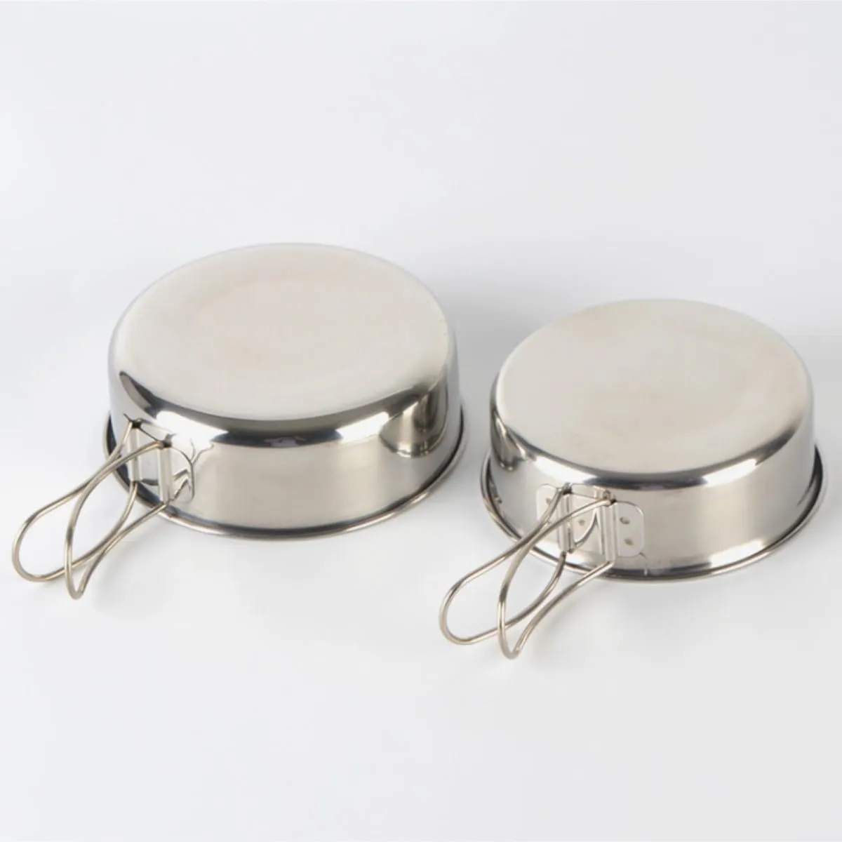 Camping Kitchen Utensil Outdoor Camping Cooker Set Folding Picnic Omelette Pan Pan Stainless Steel Frying Pan for Outdoor Cooking