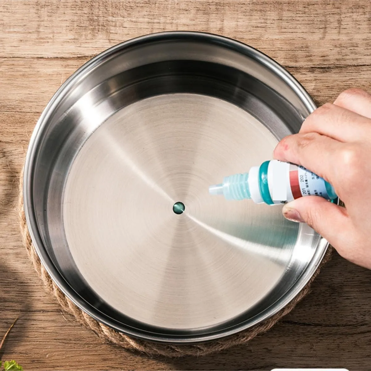 Camping Kitchen Utensil Outdoor Pot Set Stainless Steel Camping Pot Portable Camping Foldable Handle Cooker Frying Pan for Outdoor Cooking