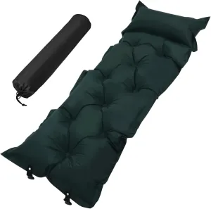 Camping Mat Self Inflating Sleeping Pad 185x60cm Automatic Inflation Large Size Friendly Surface Lightweight Portable Adjustable Pillow