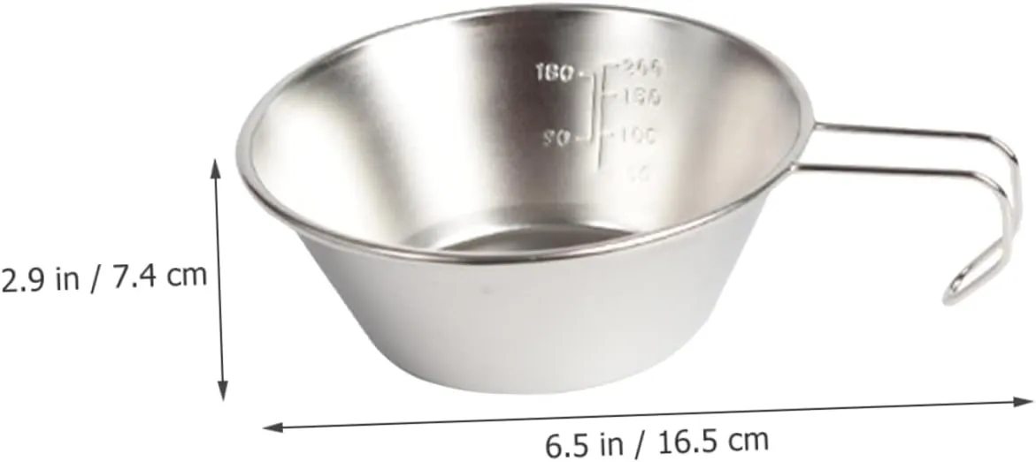 Camping Multi Function Water Bowl Durable Outdoor Wine Cup for Picnics Backpacking Camping Activities Compact Design Easy to Store