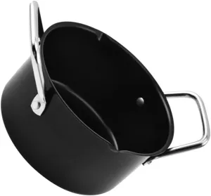 Camping Pan Set Soup Pot Non-Stick Cookware Stainless Steel Saucepan Handle Stew Pot Lightweight for Outdoor Use