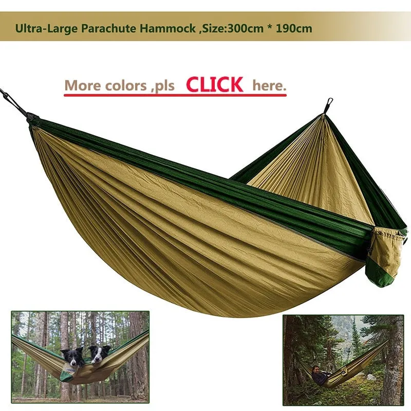 Camping Parachute Hammock Survival Garden Outdoor Furniture Leisure Sleeping Hamaca Travel Double