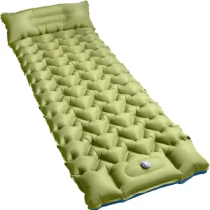 Camping Sleeping Pad, Ultralight Camping Mat with Pillow Built-in Foot Pump Inflatable Sleeping Pads Compact
