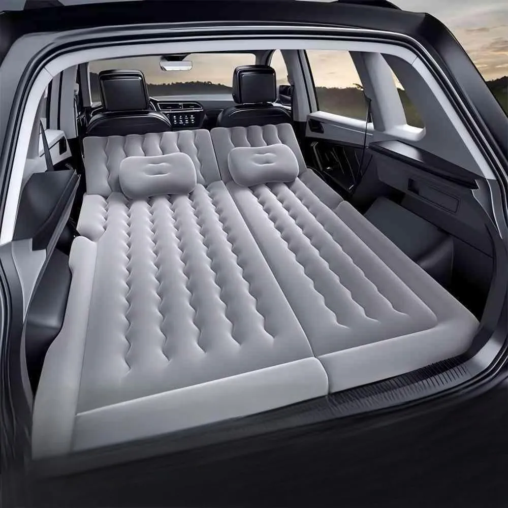 Car Air Mattress for Toyota Highlander 2014-2019,Portable Self Inflating Cushion,Multifunctional Bed Inflatable Mat,Travel Home Sleeping Pad Cot Ideal for Road Trips Camping,Grey