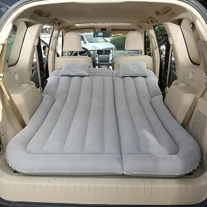 Car Inflatable Mattress for Ford F-150/F150 2015-2018 2019 2020 2021 2022 2023 2024 Rear Trunk Air Cushion Camping Travel Folding Self Inflating Sleeping Pad Back Seat Air Mattresses,Grey1