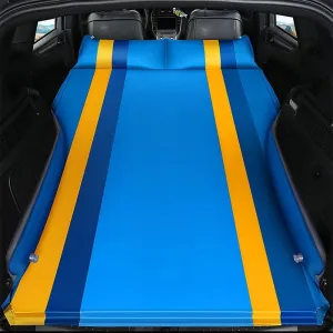 Car Inflatable Mattress for Subaru Forester 2014 2015 2016 2017 2018 Self Inflating Sleeping Pad Thickened Air Bed Cushion Camping Travel Mattress Multifunctional,Blue-Yellow