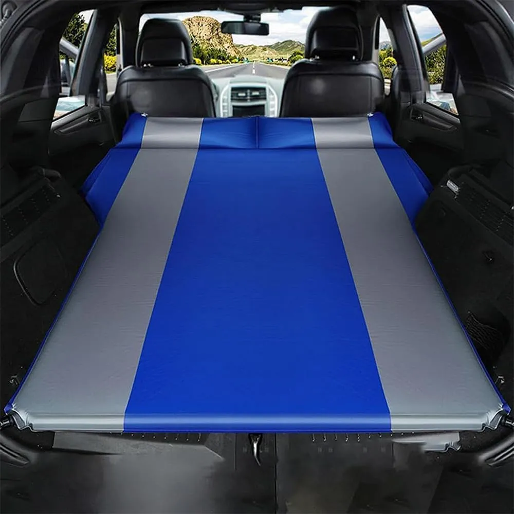 Car Inflatable Mattress for Toyota Grand Highlander 7 Seater 2024 2025 Self Inflating Sleeping Pad Thickened Air Bed Cushion Camping Travel Mattress Multifunctional,Blue