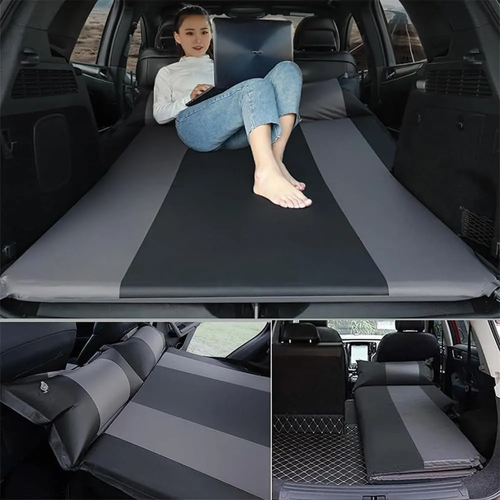 Car Inflatable Mattress for Toyota Sienna 2021 2022 2023 2024 Self Inflating Sleeping Pad Thickened Air Bed Cushion Camping Travel Mattress Multifunctional,Orange