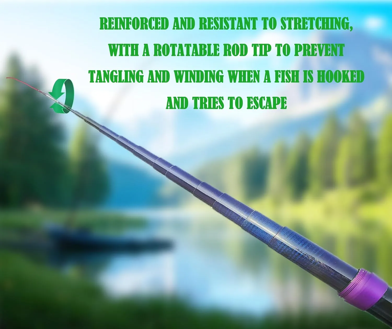 Carbon Fiber Telescopic Fishing Rod 26.6FT Portable Ultralight Fly Rod Tenkara Rods Collapsible Bass Crappie Full Kit Pocket Fishing Pole Bamboo Fishing Pole