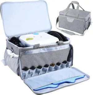 Carry Bag Compatible with Dupray Neat Steam Cleaner, Dupray Neat Steamer for Floors Storage Organizer Adjustable Steam Cleaner Storage Bag with Extra Pockets, Grey