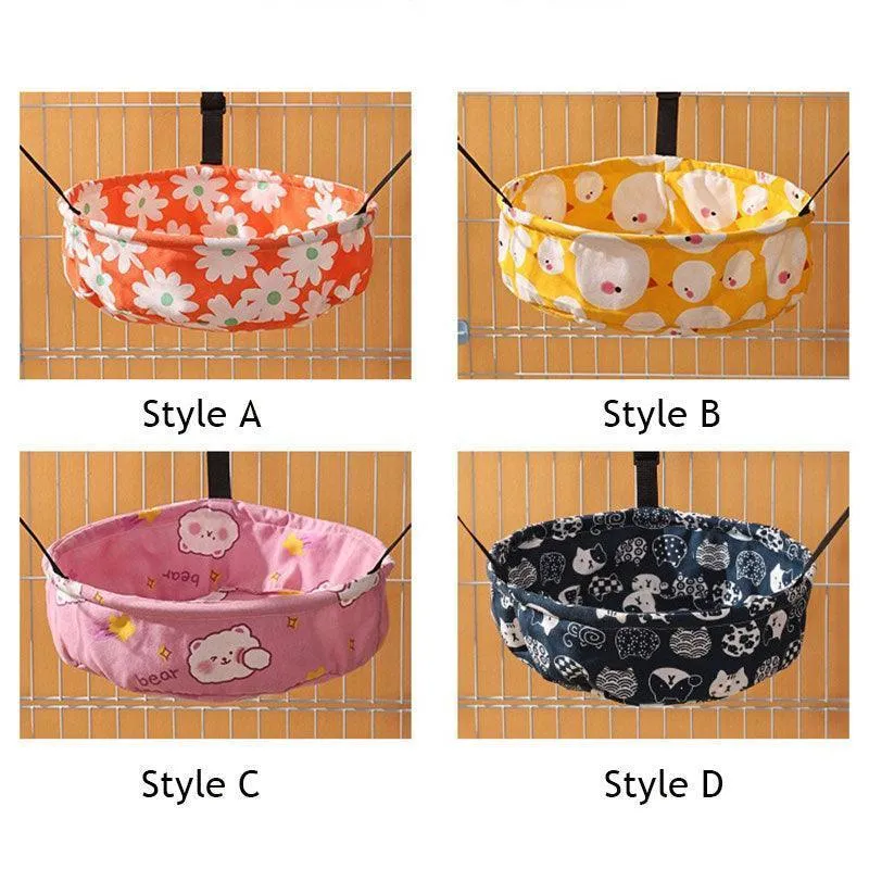 Cat Hammock for Cage 4 Color Adjustable Summer Bed